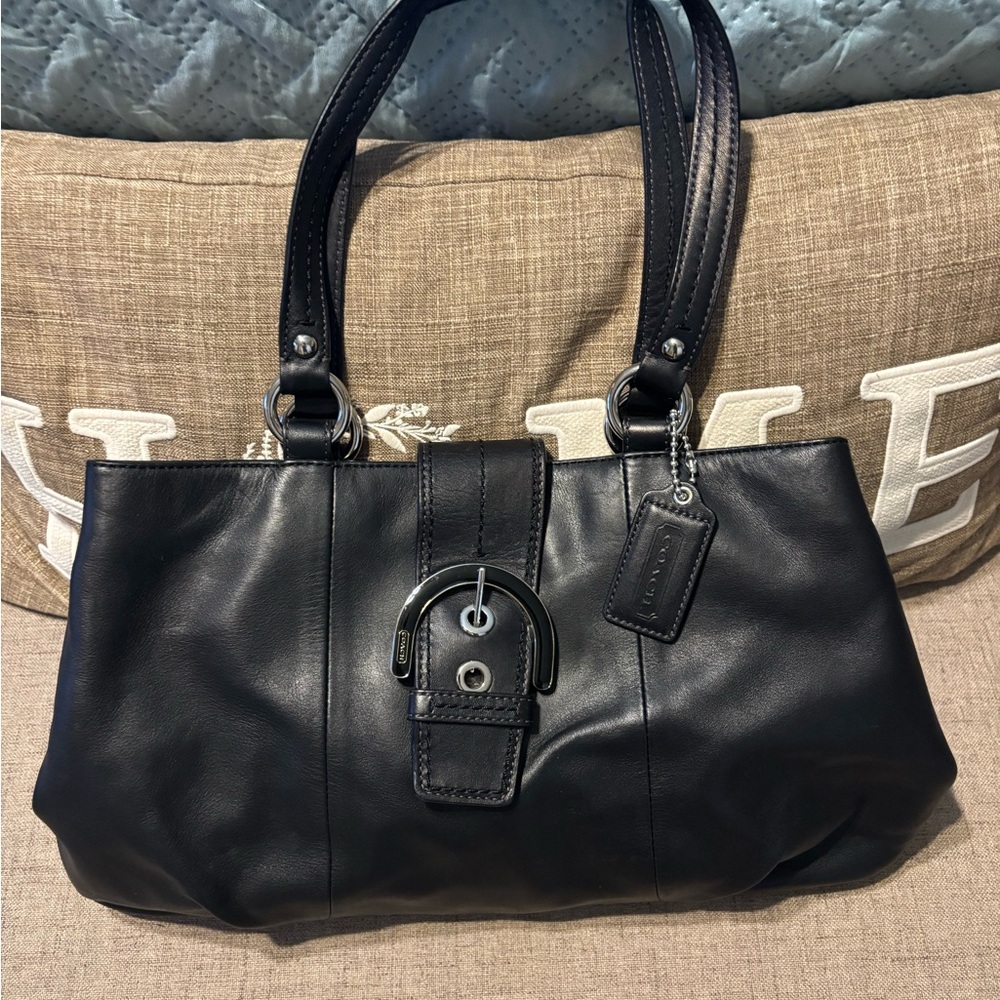 Vintage Coach leather handbag